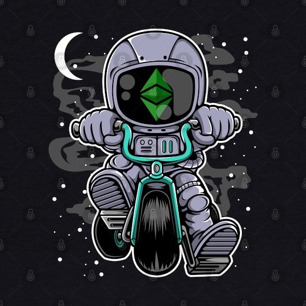 Astronaut Ethereum Crypto ETH Coin To The Moon Crypto Token Cryptocurrency Wallet Birthday Gift For Men Women Kids by Thingking About